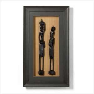  African Figurines Shadowbox   Style 36595