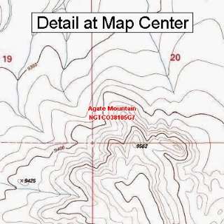  USGS Topographic Quadrangle Map   Agate Mountain, Colorado 
