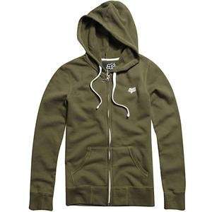   Womens Super Clean Clean Zip Up Hoodie   Small/Military Automotive