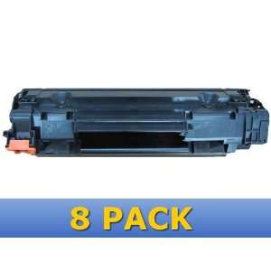  8 x Compatible HP 85A (CE285A) Black Toner Cartridges for use 
