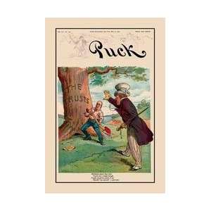  Puck Magazine Felling the Trusts 12x18 Giclee on canvas 