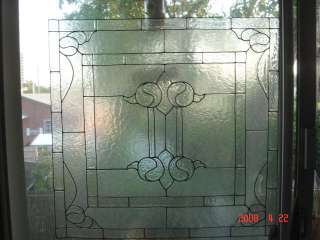 faux stained glass bevel window cling  