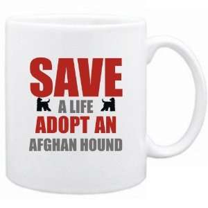   : New  Save A Life , Adopt A Afghan Hound  Mug Dog: Home & Kitchen