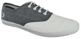 Fred Perry Coxson Canvas Plimsoll Trainers White Mens  
