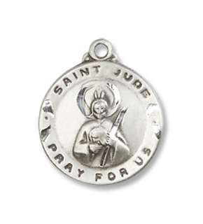 Sterling Silver St. Jude Medal Protector Patron Saint  
