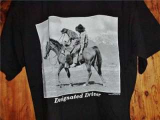 NEW Cowboy Designated Driver TShirt Black size Men L  
