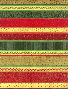 HOLIDAY STRIPE CHRISTMAS GIFT WRAPPING PAPER  Six Foot Sheet  