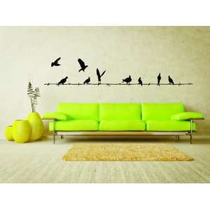  Removable Wall Decals   Birds on a wire: Home Improvement