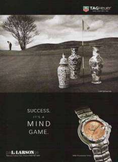 TAG Heuer 6000 Chronometer Series 1997 Golf Watch Ad  