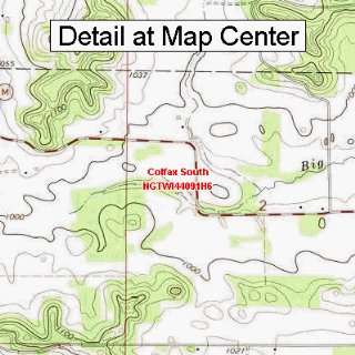  USGS Topographic Quadrangle Map   Colfax South, Wisconsin 