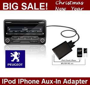Peugeot iPod iPhone Aux Interface Adapter kits  207 307 308 407 607 