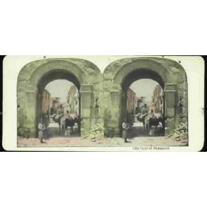  STEREOVIEWS   CITY GATE of DAMASCUS 