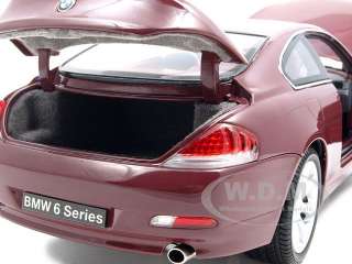 BMW 645Ci 645 COUPE 6 SERIES DARK RED 1/18 KYOSHO  