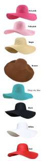 Wide Large Brim Floppy beach Hat  