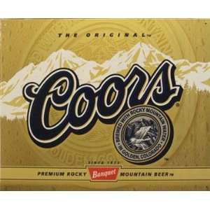  TIN SIGN Coors Label: Home & Kitchen
