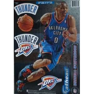  Russell Westbrook Fathead Oklahomoa City Thunder Logo Official NBA 
