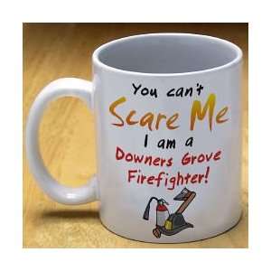  Cant Scare Me Firefighter Coffee Mug: Home & Kitchen