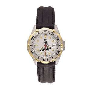   Sox Ladies All Star Watch w/Black Leather Band: Sports & Outdoors