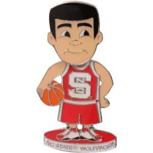   State Wolfpack Bobblehead Basketball Player Pin