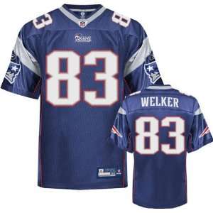 Wes Welker Jersey: Reebok Authentic Navy #83 New England Patriots 