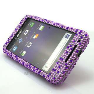 Diamond Purple Heart Bling Hard Case Cover Samsung Galaxy S2 Skyrocket 