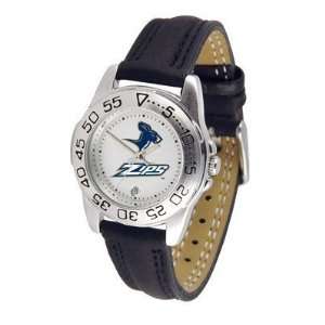  Akron Zips Suntime Ladies Sports Watch w/ Leather Band 