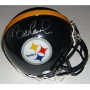  Bill Cowher Signed Pittsburgh Steelers Mini Helmet: Sports 