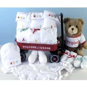  Triplets Welcome Wagon Baby Gift Set: Baby