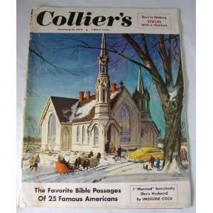   Magazine February 23 1952 Church Bible Crowell Collier Books