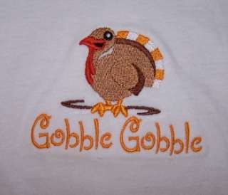 Gobble Gobble Thanksgiving Day Turkey 6M 12M 18M 24M Infant Baby 