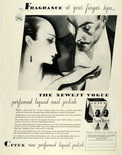 1929 Ad Perfumed Liquid Nail Polish Cutex Hands Women   ORIGINAL 