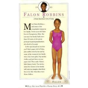 American Girl Magazines Real Life American Girl Paper Doll   Falon 