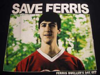   Mens XXL SAVE FERRIS Buellers Day Off CAMERON Classic 80s Freedom