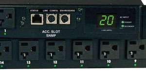   PDU 1U 16 Outlets 20 Amp Web Card Auto Transfer Switching Electronics