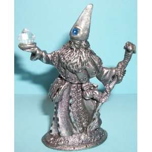    Spoontiques Pewter Fantasy Wizard Snake Head Staff 