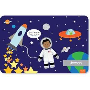   & Spark Laminated Placemats   Fly To The Moon (African American Boy