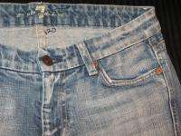 for all Mankind A Pocket Jeans Caribbean Distressed CAE Sz 28  