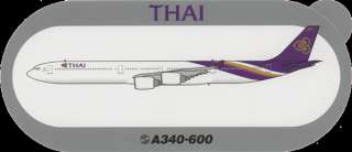 AIRBUS A340 600 THAI A/L AIRLINE STICKER ~VERY RARE~  