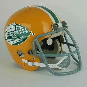 1975 WFL Shreveport Steamer Suspension Football Helmet  