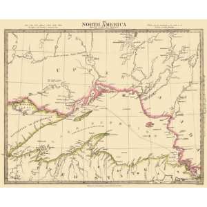  LAKE SUPERIOR NORTH AMERICA (MI/CANADA) MAP 1832