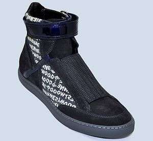 Vivienne Westwood Black Suede Hi Top Sneakers Trainers Shoes US 12 EU 