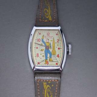 WOW 1950s vintage Space Ranger Jones Character Watch w/ rare 