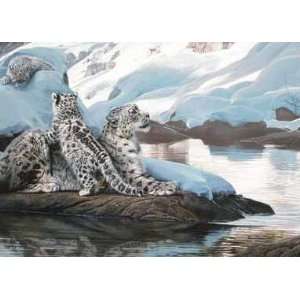  Terry Isaac   Watchful Eye Snow Leopard: Home & Kitchen