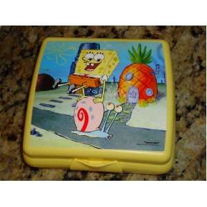  Tupperware Spongebob Sandwich Keeper Lunch Square Kitchen 