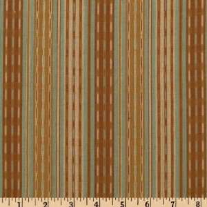   Sweet Yarn Dyed Cotton Woven Stripe Brown/Tan Fabric By The Yard