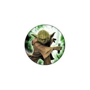 Star Wars Fighting Jedi Yoda Button: Toys & Games