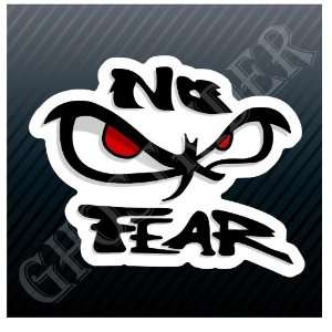  No Fear Eyes Racing Track Dragway Car Trucks Sticker Decal 