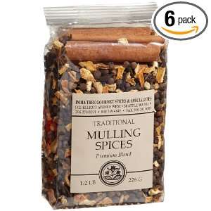 India Tree Traditional Mulling Spices, 8 Ounce Packages (Pack of 6)