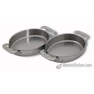  All Clad Set of 2 Stainless Steel Oval Bakers (59900 
