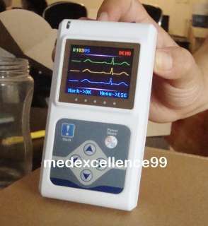 ECG Holter System 3Channel Holter Recorder/Analyzer LCD  